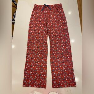 Vineyard Vines Pajama Lounge Pants Kids Small Red Christmas Winter Whale Lounge